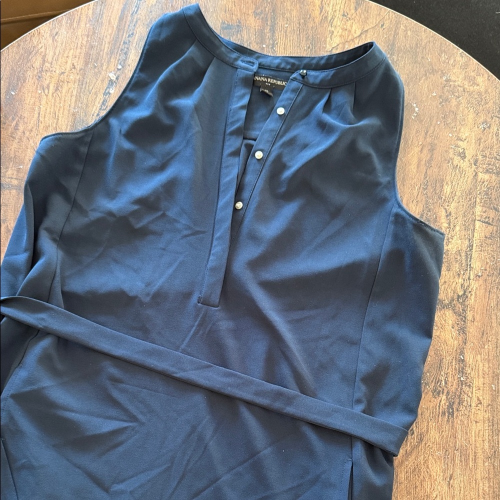 Banana Republic Midnight Blue Sleeveless Dress